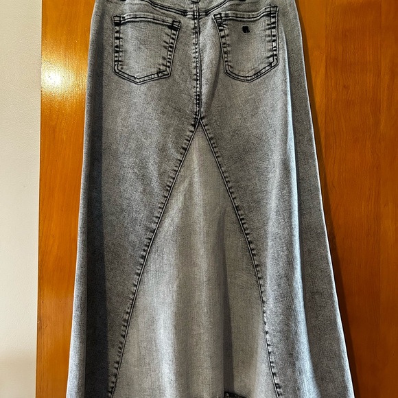 Wash Lab Denim Selma Asymmetrical Skirt - Picture 2 of 5